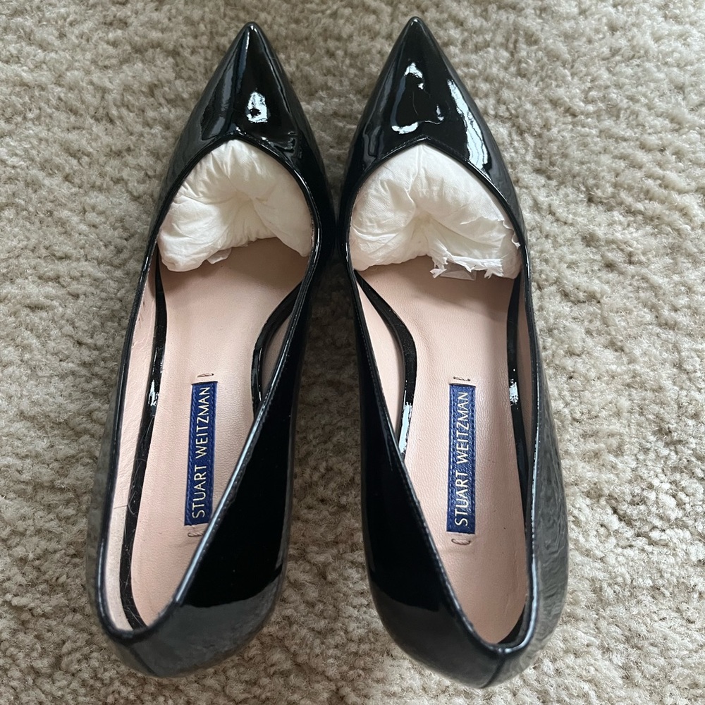 STUART WEITZMAN ONLY WORE ONCE Anny Patent Leather Pumps 7.5 woman